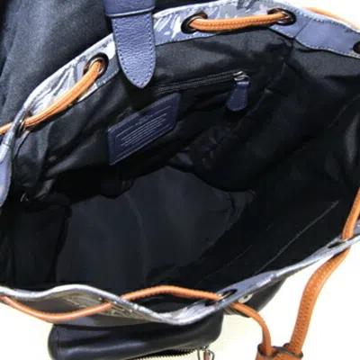 Pre-owned Coach Coated Canvas Leather Backpack ()