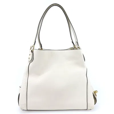 Pre-owned Coach Off-white Leather Shoulder Bag ()