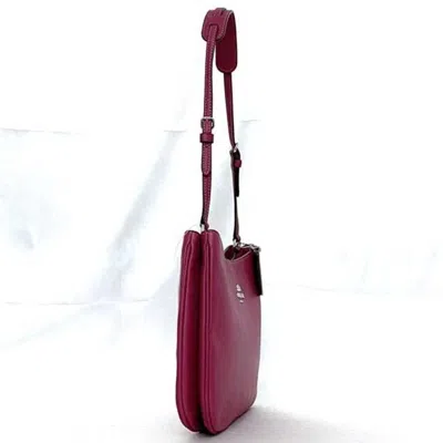 Pre-owned Coach Pink Leather Handbag Shoulder Bag ()