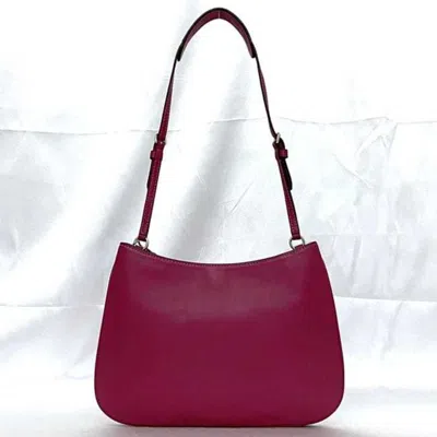 Pre-owned Coach Pink Leather Handbag Shoulder Bag ()