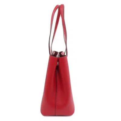 Pre-owned Coach Red Color Leather Tote Bag ()