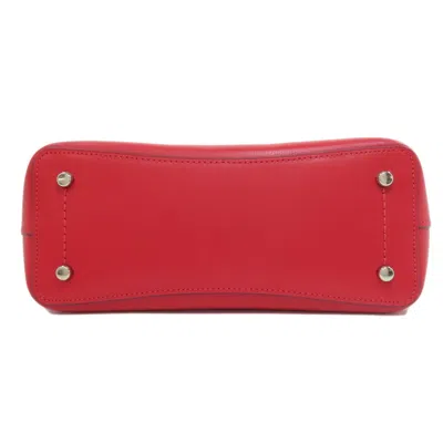 Pre-owned Coach Red Color Leather Tote Bag ()
