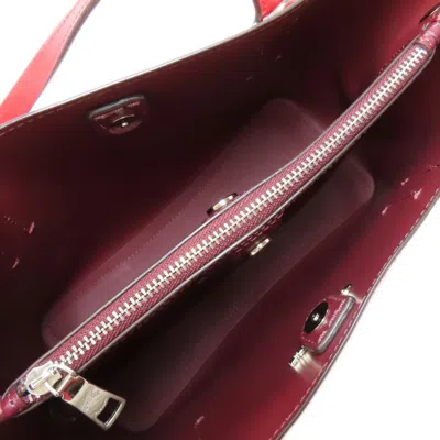 Pre-owned Coach Red Color Leather Tote Bag ()