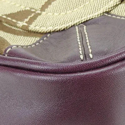 Pre-owned Coach Signature Beige Canvas Leather Tote Bag ()