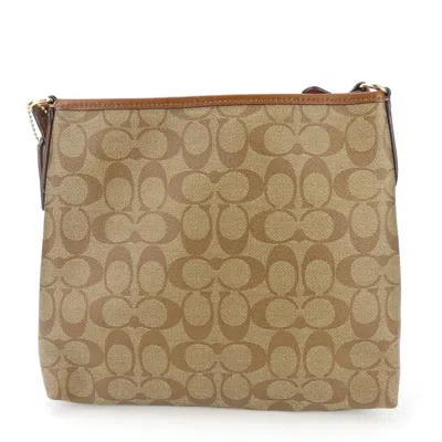 Pre-owned Coach Signature Brown Pvc Leather Shoulder Bag ()