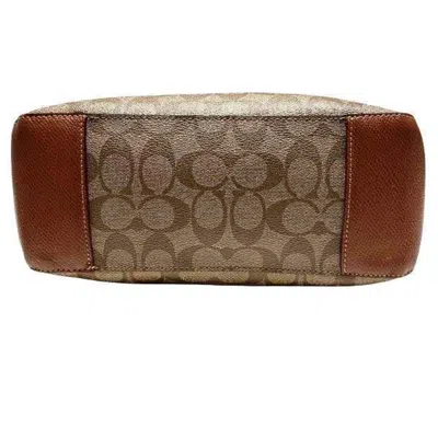 Pre-owned Coach Signature Brown Pvc Tote Bag ()
