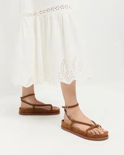 Loeffler Randall Ankle Wrap Footbed Sandal