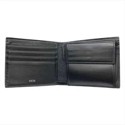 Pre-owned Dior Homme Black Leather Wallet (bi-fold) ()
