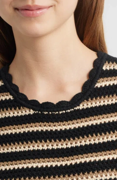 Rails Hazel Crochet Sweater Vest In Brown