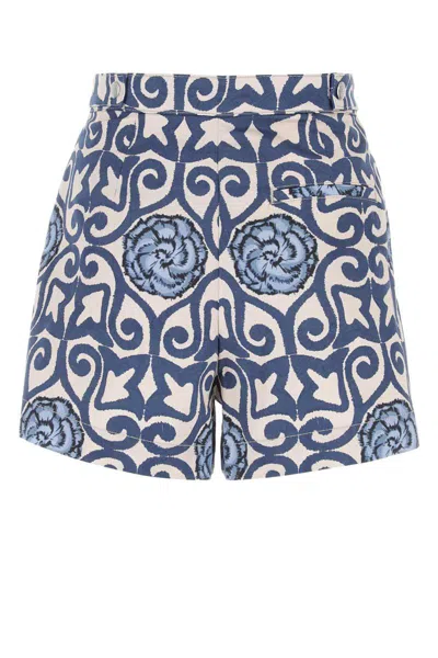 Emporio Armani Printed Cotton Shorts