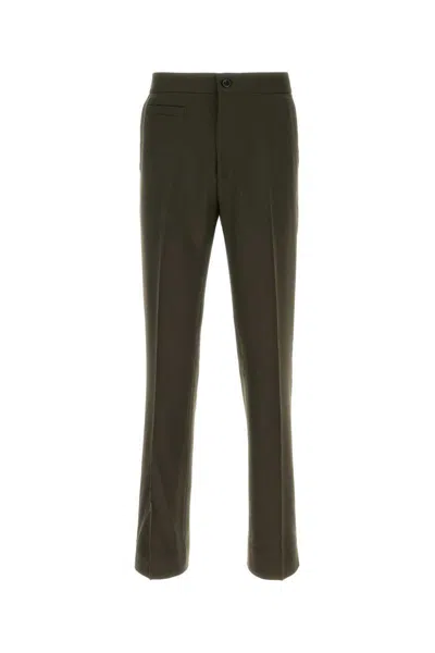 Namacheko Pantalone In Lana Verde Oliva  Uomo