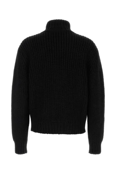 Namacheko Evan Cardigan Wool High Collar In Black
