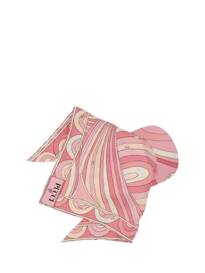 Pucci Scarf Print Visor Curved Brim In Multi
