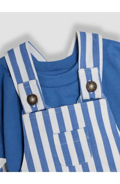 Jojo Maman Bébé Jojo Maman Bebe Cotton T-shirt & Stripe Overalls Set