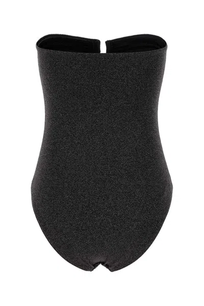 Eres Women Black Stretch Nylon Blend Scintillant Swimsuit