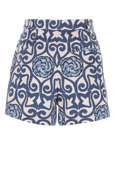 Emporio Armani Printed Cotton Shorts
