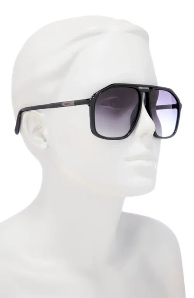 Quay Studio Sesh 60mm Gradient Aviator Sunglasses In Purple