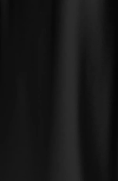 Xscape Evenings Halter Neck Satin Sheath Gown In Black