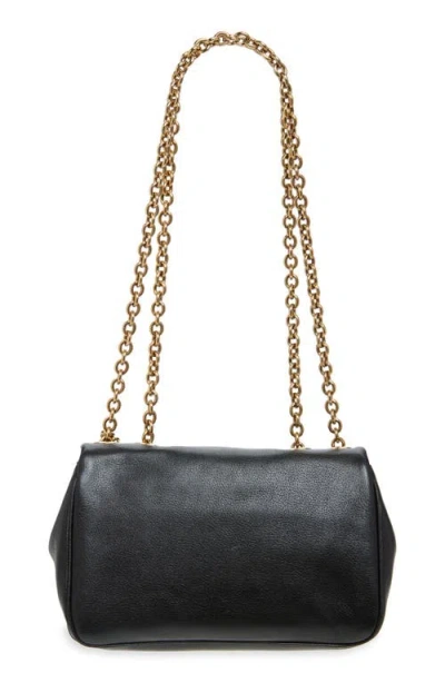 Chloé Heritage Leather Shoulder Bag In Black