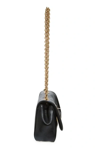 Chloé Heritage Leather Shoulder Bag In Black