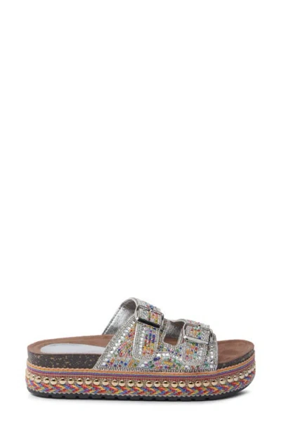Azalea Wang Ezri Platform Sandal In Multi