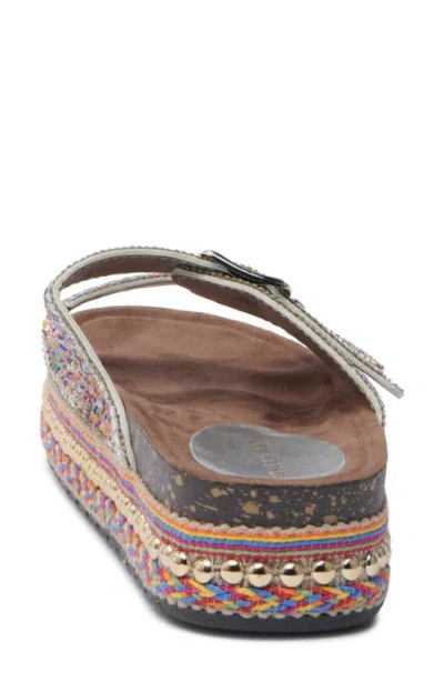 Azalea Wang Ezri Platform Sandal In Multi