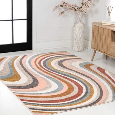 Jonathan Y Flow Abstract Swirl Area Rug In Multi