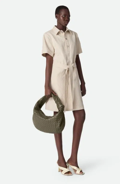 Bottega Veneta Leather Jodie Top-handle Bag In Green