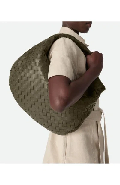 Bottega Veneta Leather Jodie Top-handle Bag In Green