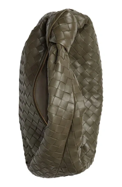 Bottega Veneta Leather Jodie Top-handle Bag In Green