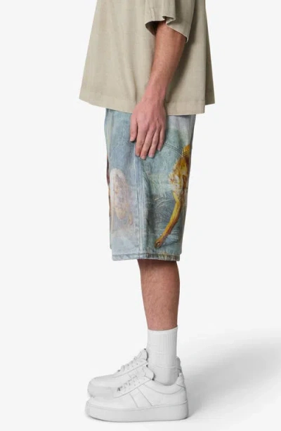 Mnml Sheep Hounded Denim Shorts