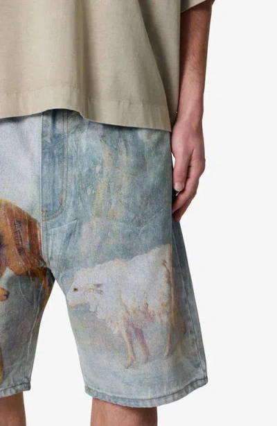 Mnml Sheep Hounded Denim Shorts