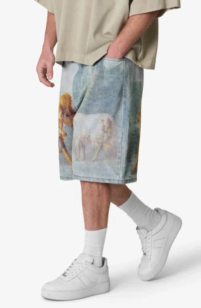 Mnml Sheep Hounded Denim Shorts