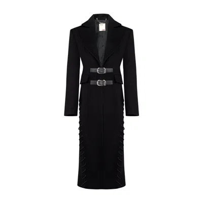 Pcfg Women's Your Itch Cashmere Blend Long Overcoat - Jet Black
