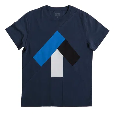 Reet Aus Black / Blue / White T-shirt For Women
