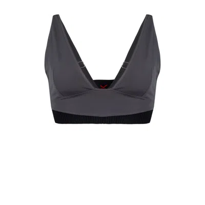 Pcfg Women's Black / Grey Your Itch Active Top In Gray