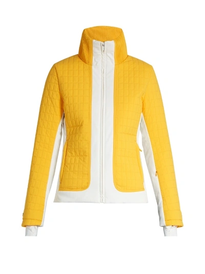Fusalp Lindsey Quilted Down Ski Jacket In Amber-yellow