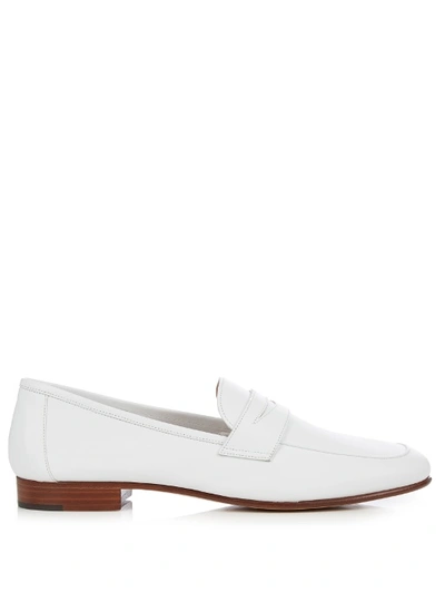 Mansur Gavriel Classic Leather Loafers In White | ModeSens