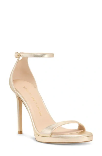 Stuart Weitzman Nudist Platform Sandal