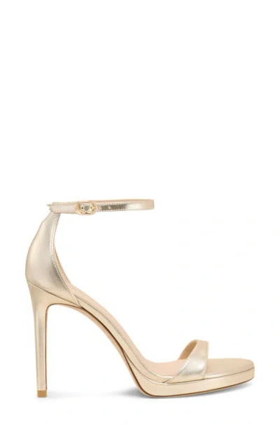 Stuart Weitzman Nudist Platform Sandal