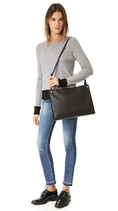 Shop Rag & Bone Compass Shoulder Bag In Black