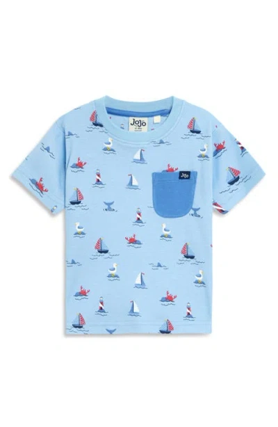 Jojo Maman Bébé Jojo Maman Bebe Boat Print Cotton T-shirt & Shorts Set