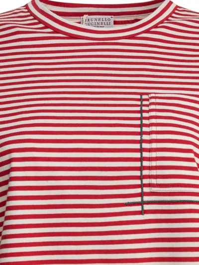 Brunello Cucinelli T-shirts Red