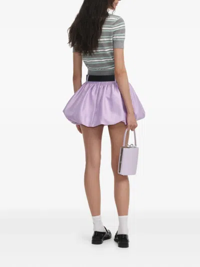 Self-portrait Self Portrait 'grey Striped Crystal Trim Knit' Sweater In Animal Print