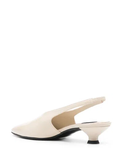 Alohas Eros Cream Leather Mules Shoes In Neutral
