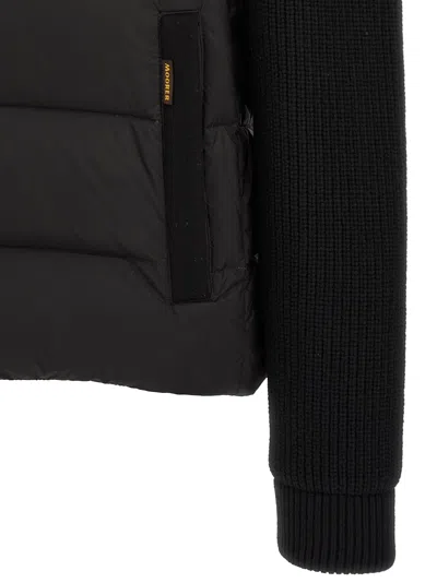 Moorer Jesse-stp Quilted Wool And Cashmere Down Jacket With Hood In Black
