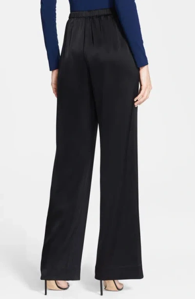 St John St. John Collection Kate Liquid Satin Pants In Black