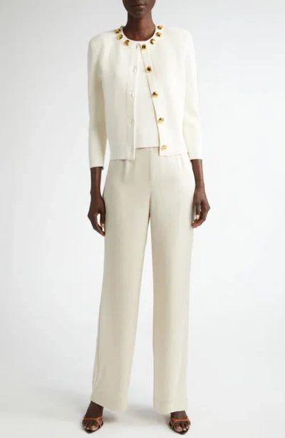 St John St. John Collection Kate Liquid Satin Pants In Neutral