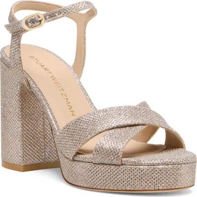 Stuart Weitzman Dayna Platform Sandal In Neutral