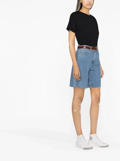 Isabel Marant Étoile Isabel Marant Etoile Aby Cotton T-shirt With Embroidered Logo In Black